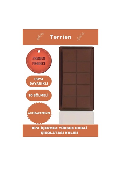 Home Serisi Bpa İçermez Esnek Dayanıklı Yüksek Isı Dayanıklı 1 Adet Dubai Çikolata Silikon Kalıbı Çok Renkli