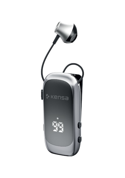 Kensa Makaralı Kulaklık Bluetooth 6.0 20 Saat Konuşma Dijital Ekran Titreşimli Hızlı Şarjlı