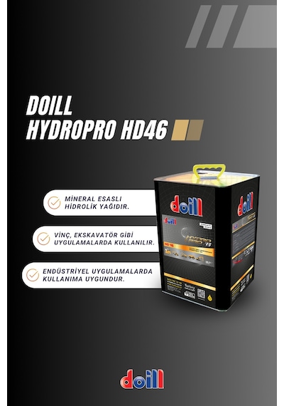 Doill Hydropro HD 46 Iso VG 46 Hidrolik Sistem Yağı 16 L