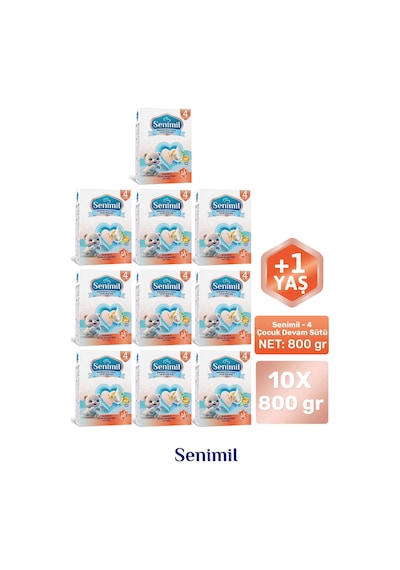 Senımıl 4 Çocuk Devam Sütü 800 G 10 Adet
