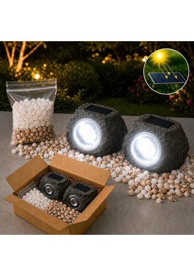 Kyrotech 2 Adet Güneş Enerjili Kaya Görünümlü Led Bahçe Lambası, Solar Taş Lamba, Dekoratif Peyzaj Ve Yürüyüş Yolu Aydınlatma, Ip44 Su Geçirmez Dış Mekan, Beyaz Dolomit Taşı Ve Deniz Kabuğu Hediyeli Diğer Kyrotech 2 Adet Güneş Enerjili Kaya Görünümlü Led Bahçe Lambası, Solar Taş Lamba, Dekoratif Peyzaj Ve Yürüyüş Yolu Aydınlatma, Ip44 Su Geçirmez Dış Mekan, Beyaz Dolomit Taşı Ve Deniz Kabuğu Hediyeli Diğer