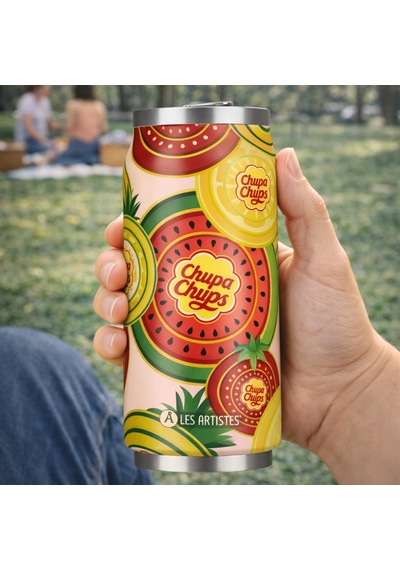 Les Artistes Paris Isı Yalıtımlı Kutu Çelik Termos 500ml Chupa Fruit Renkli