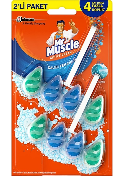 Mr. Muscle Active Clean Klozet Blok Marine 2 x 38.6 G