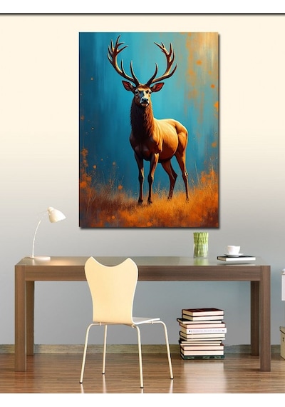 Kanvas Tablo Ormanda Asil Geyik 70cmx100cm