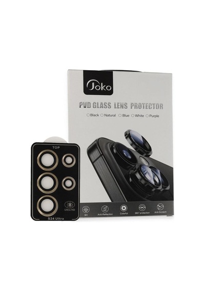 Joko Samsung Galaxy S23 Ultra Pvd Metal Kamera Lens Darbeye Dayanıklı Tam Uyumlu - Gold