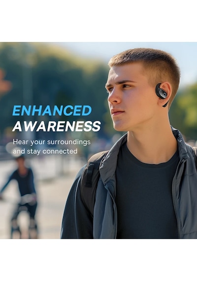 Baseus Eli 10i Fit Açık Kulak Kulaklık Kulak Kancası Kablosuz Bluetooth 5.4 White