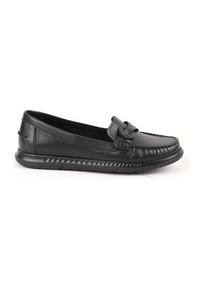 Libero L081.24106 Klasik Dikiş Detaylı Antik Görünümlü Termo Taban Kadın Loafer Ayakkabı Siyah Libero L081.24106 Klasik Dikiş Detaylı Antik Görünümlü Termo Taban Kadın Loafer Ayakkabı Siyah
