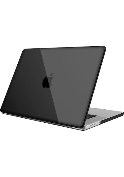 Apple Uyumlu MacBook Pro 16" M1 - M2 Hard Shell Sert Kapak Kılıf - Siyah