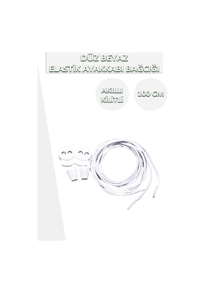 Dopar Lucky Akıllı Kilitli Elastik Düz Ayakkabı Bağcık 100 Cm 001
