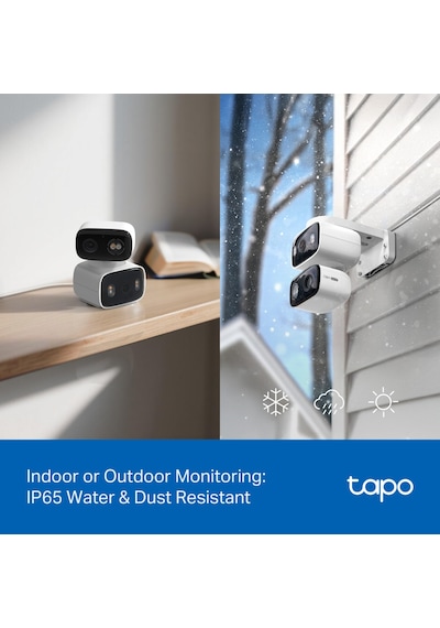 Tp-link Tapo C246d İç Mekan/dış Mekan Çift Lensli Pan/tilt Güvenlik Kamerası