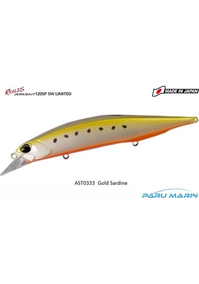 Duo Realis Jerkbait 120sp Sw Ast0333 / Golden Sardine