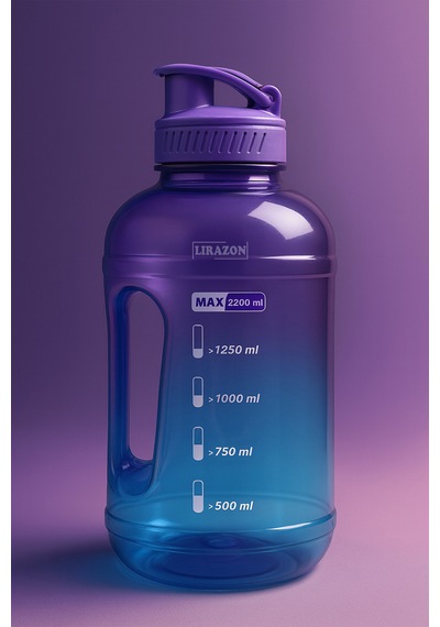 2200 Ml Su Şişesi Motivasyon Matara  Matarası Bpa Free