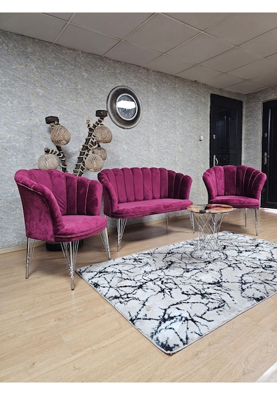 Zafir Krom Kaplama Tel Ayak Papatya Çay Seti Koltuk Takımı , Balkon, Salon, Ofis, Cafe Koltuk Takımı Bordo Zafir Krom Kaplama Tel Ayak Papatya Çay Seti Koltuk Takımı , Balkon, Salon, Ofis, Cafe Koltuk Takımı Bordo