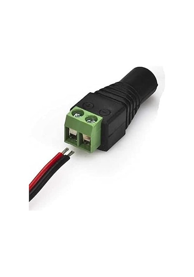Klemens Çıkışlı Dc Female Barrel Jack - Dc Female Barrel To Wire Jack
