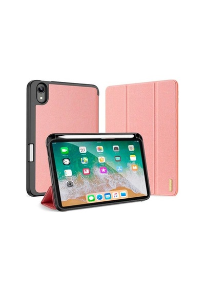 Dux Ducis Apple Uyumlu iPad Mini 6 (2021) Kılıf Kalem Bölmeli Standlı Domo Se