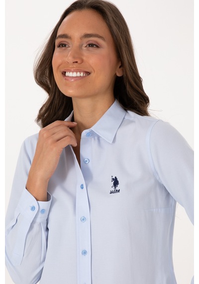 U.s. Polo Assn. Kadın Açık Mavi Gömlek Basic 50307990-vr003 Acık Mavı
