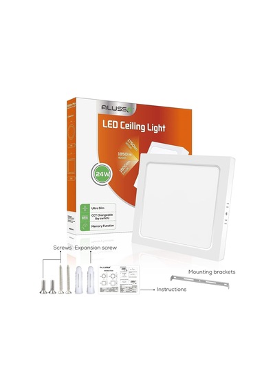 Alusso 24w Ultra Slim Led Ceiling Light - Cct Değiştirilebilir Tavan Lambası Diğer
