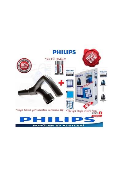 Philips Uyumlu Fc9924/07 Marathon Ultimate Kumanda+Yeni Filtre Seti (410608694)