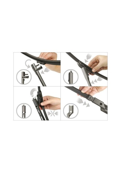 Cam Sılgı Süpürgesı Multıclıp Adet Am340u 340mm