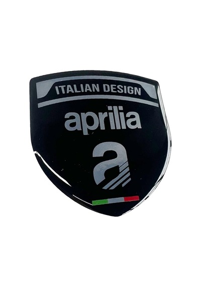 Aprilia 3d Gümüş Arma Sticker Redlinegrafik