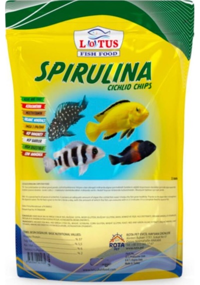 Lotus Spirulina Chips Balık Yemi 1 KG