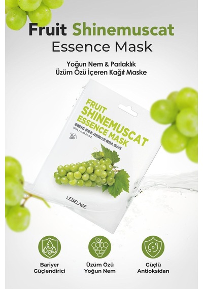Lebelage Muskat Üzümü Kağıt Maske Lebelage Fruit Shine Muscat Mask