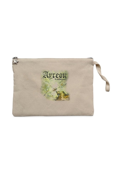 Ayreon The Human Equation Krem  Clutch Cüzdan / El Çantası Krem
