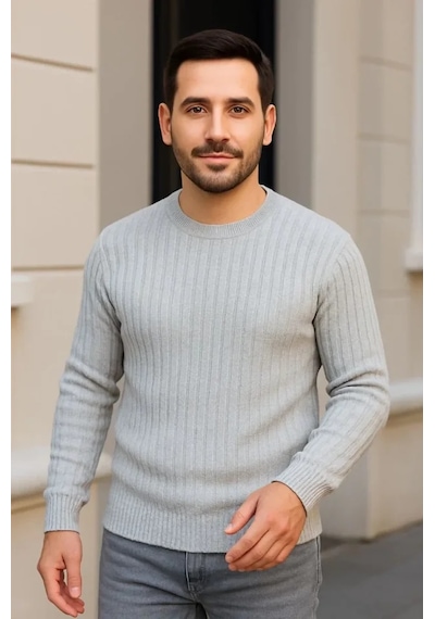 Erkek Fitilli Triko Kazak 3lü Set Gri Haki Siyah Regular Fit Bisiklet Yaka Triko Seti Modeli Kazak Siyah - Gri - Haki Erkek Fitilli Triko Kazak 3lü Set Gri Haki Siyah Regular Fit Bisiklet Yaka Triko Seti Modeli Kazak Siyah - Gri - Haki