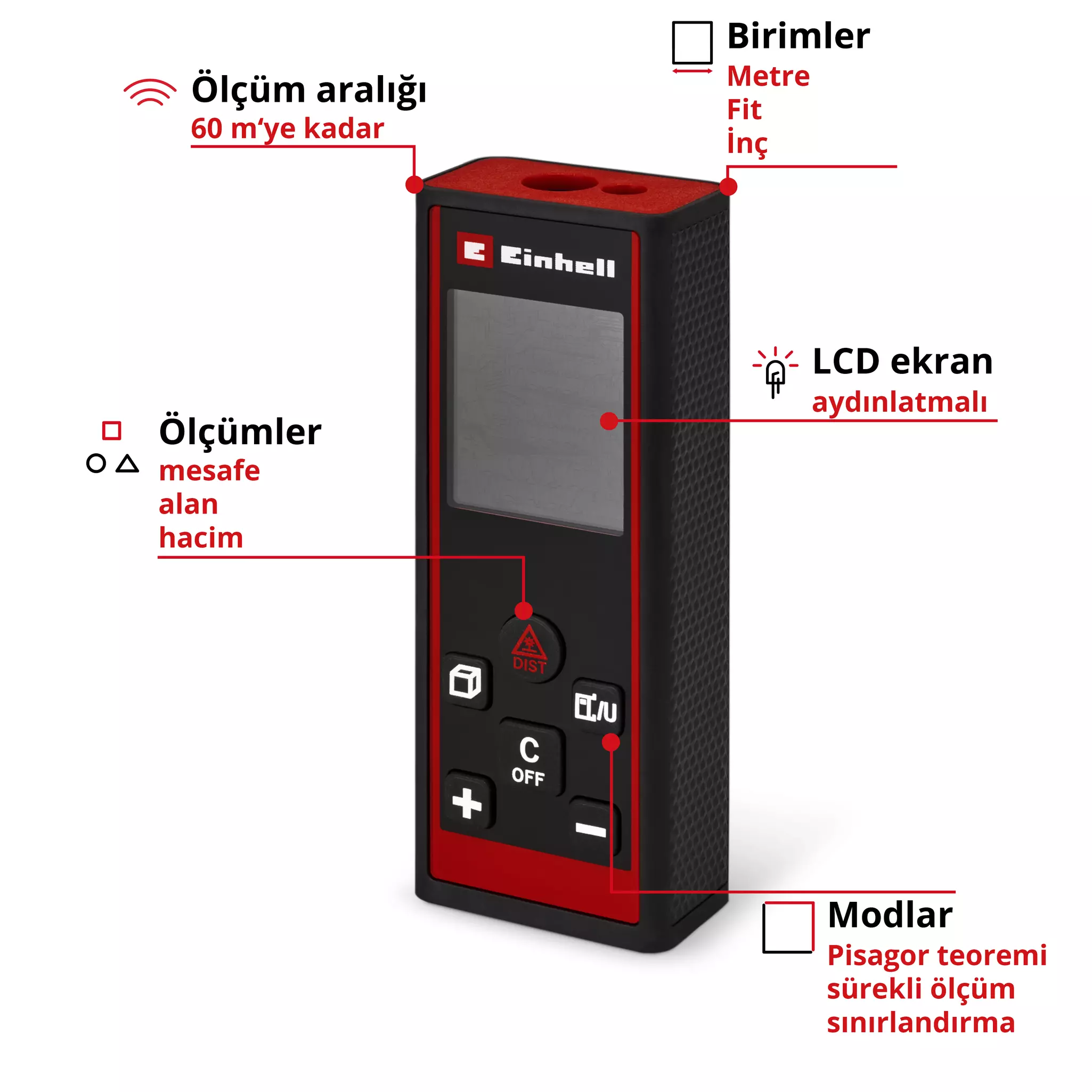 Einhell tc-ld 60 R Lazer Ölçüm Aleti