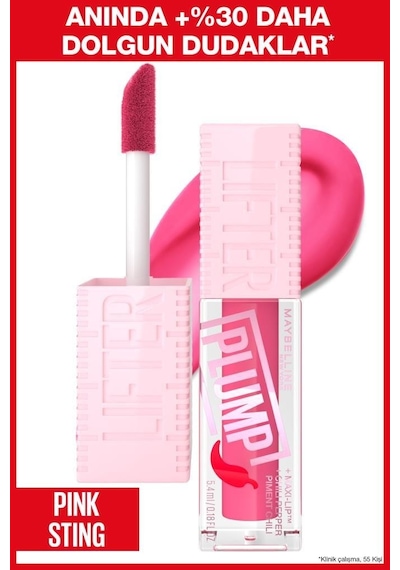 Maybelline New York Lifter Plump Dudak Parlatıcısı 003 Pink Sting