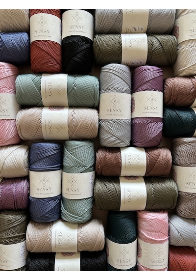 Sensy 1.5 Mm - 100 Gr Polyester Makrome Ipi Siyah 150 M Polyester Makrome Ip Supla Ip Ve Çanta Ipliği
