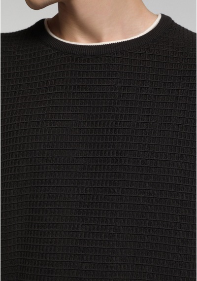 Colin's Colins Regular Fit Yuvarlak Yaka Jakarlı Erkek Antrasit Kazak Cl1076734 Q1.v1 Ant