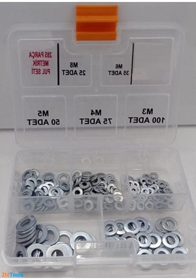 Zhltools Pul Seti Metrik 285 Parça M3-m4-m5-m6-m8 Pul Seti