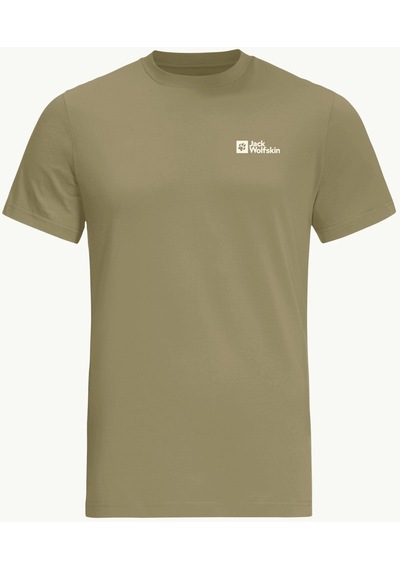Jack Wolfskin Essential T M Erkek T-shirt-28377-yeşil Yeşil