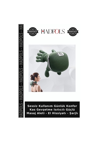 Sessiz Kullanım Günlük Konfor Kas Gevşetme Isıtıcılı Güçlü Masaj Aleti - El Hissiyatı - Şarjlı Çok Renkli