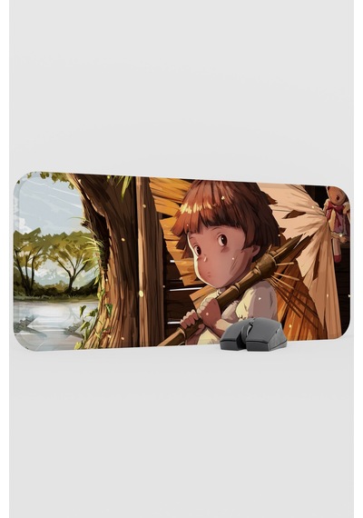 Ateşböceklerinin Mezarı Anime V3 - 70x30 Xl Gaming Kauçuk Kaymaz Taban Mouse Pad Fare Altlığı