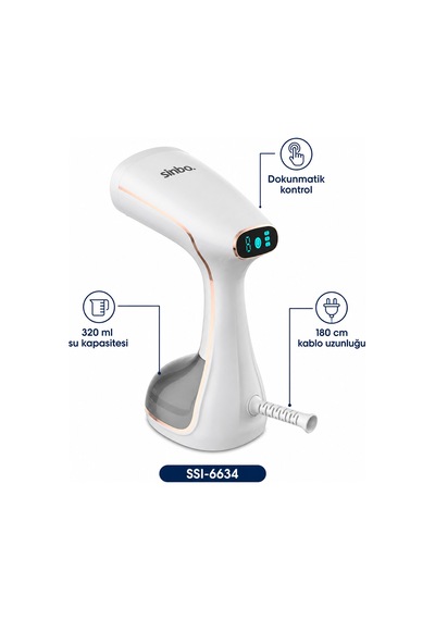 Buharlı Dik Ütü 320ml - Taşınabilir Kırışıklık Giderici