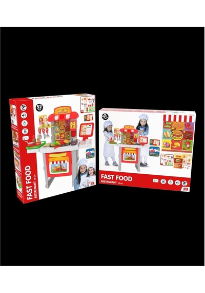 52 Parça 78 Cm Fast Food Restaurant 9247