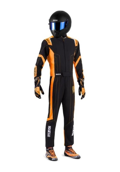 Sparco K48 Thunder Profesyonel Karting Tulumu Turuncu Xl