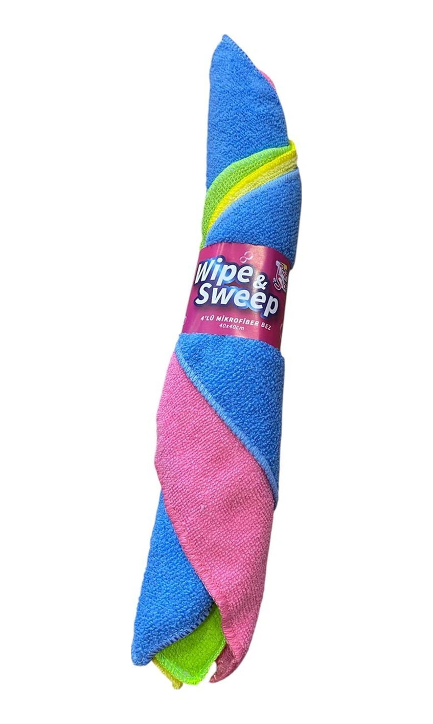 Twin Star Wipe &sweep 4lü Mikrofiber Bez 40cm 40cm 40 40