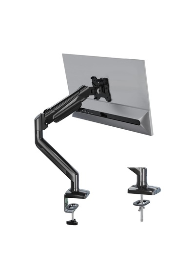 13-32 İnç Gazlı Amortisörlü Tekli Monitör Kolu, 9 Kg A Kadar, Tam Hareketli, Vesa 75x75/100x100