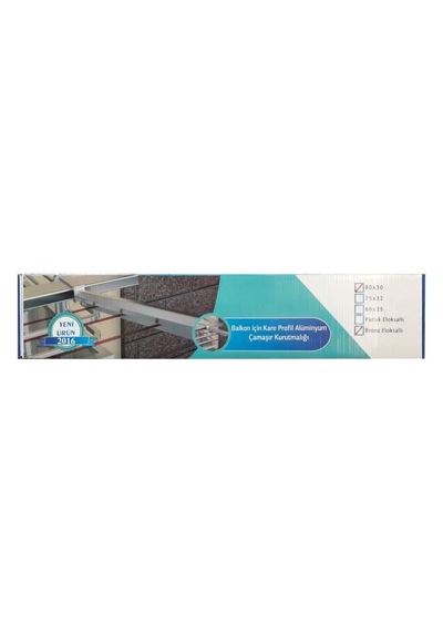 Alüminyum Balkon Çamaşır Kurutma Askılığı 80x30 Gri