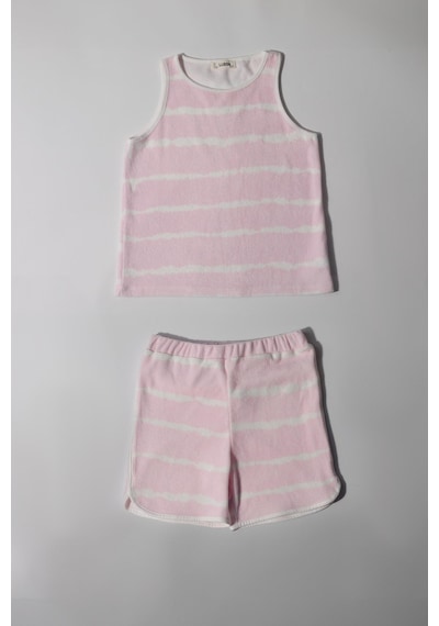 Luess Kız Çocuk Batik Desenli Havlu Alt Üst Takım - Pembe 2-3 Yaş 7-8 Yaş Pembe Luess Kız Çocuk Batik Desenli Havlu Alt Üst Takım - Pembe 2-3 Yaş 7-8 Yaş Pembe