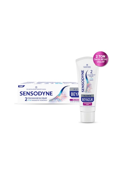 Sensodyne Klinik Beyazlık Diş Lekelerine Karşı Macunu 75ml 4 Adet