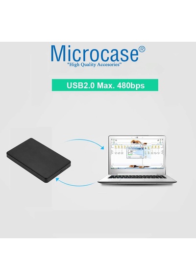 Taşınabilir USB 2.0 SATA 2.5 inch Harici Harddisk Kutusu - AL3512