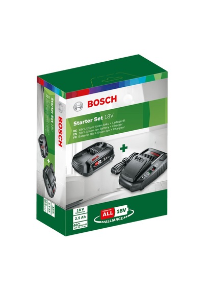 Bosch 18 Volt Starter Kit 2,5 Ah Akü Seti Pba 18+al 1830
