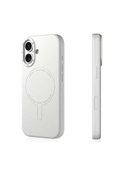 Apple Uyumlu iPhone 17  Kılıf M-safe Şarj Özellikli Youngkit Morandi Serisi Kapak Gri Gri