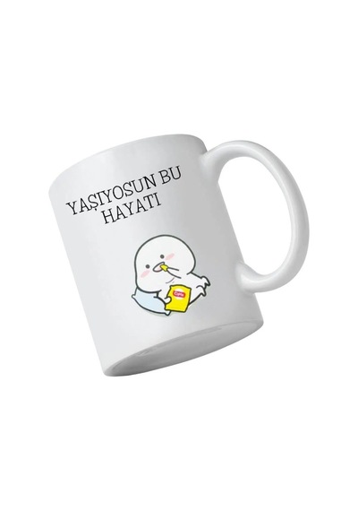 Kişiye Özel İsim Yazılı Çelik Matara Ve Yaşıyosun Bu Hayatı Kupa Seti