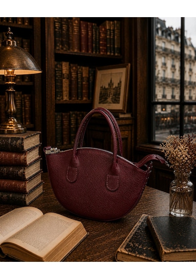 Housebags Loeve New Trend El Ve Omuz Çantası Bordo