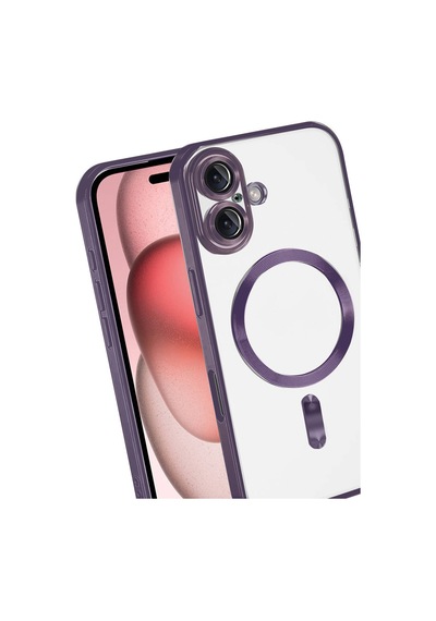 Apple iPhone  Uyumlu,  17 Kross Magneticsafe Kapak - Mor